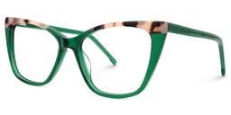 Florine Cateye Green Glasses1
