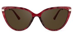 Lucas Cateye Red Glasses8