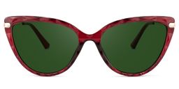 Lucas Cateye Red Glasses5