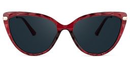 Lucas Cateye Red Glasses11