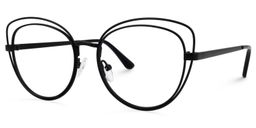 Terianna Cateye Black Glasses1