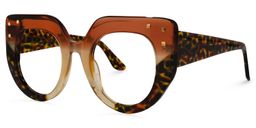 Kitione Cateye Tortoise Glasses1