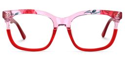 Kriss Square Red Glasses0