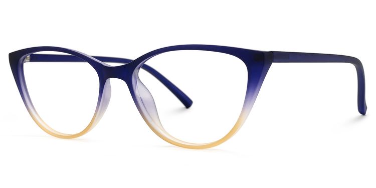 Lucy Cateye Blue Glasses