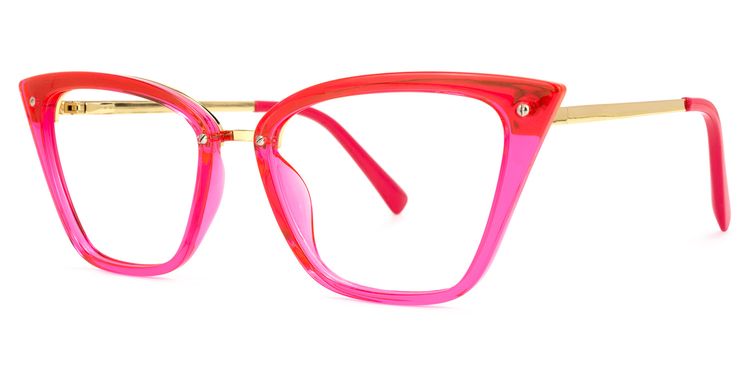 Dionne Cateye Bright-Pink Glasses
