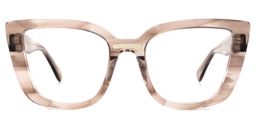 Peggy Cateye Beige Glasses0
