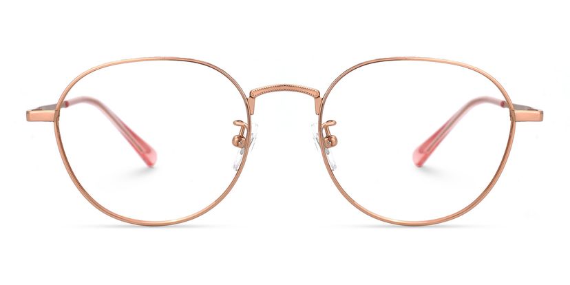 Vasquez Geometric Rose-Gold Glasses