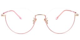 Maria Half Frame Pink Glasses0