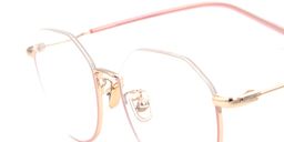 Maria Half Frame Pink Glasses2