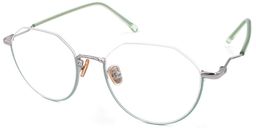 Maria Half Frame Green Glasses2