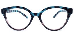 Audrey Hepburn Blue-Tortoise Cat Eyeglasses0