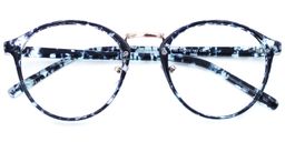 Dinah Manoff Round Blue/Black Glasses1