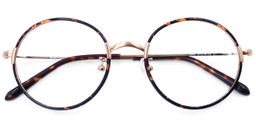  Paris Hilton Round Tortoise Eyeglasses1