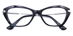  Mary Cat Eye Black Glasses1