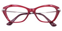  Mary Cat Eye Red Glasses1