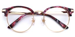 Montgomery Purple Floral Handmade Glasses1
