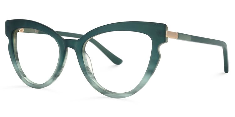 Gommard Cateye Green Glasses