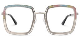 Polomsky Square Silver Glasses0