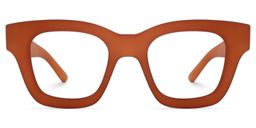 Adriane Square Brown Glasses0