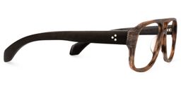 Shakey Square Brown Glasses2