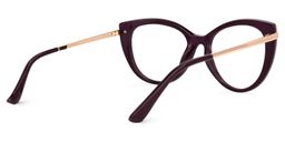 Amarilis Cateye Dark-Red Glasses3