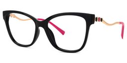 Stevens Cateye Black Glasses1