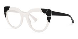Lloyd Cateye White Glasses1