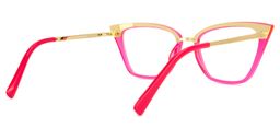 Dionne Cateye Bright-Pink Glasses3