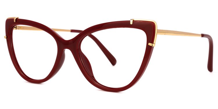 Yashira Cateye Red Glasses