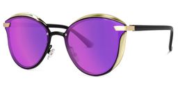 Rochelle Geometric Purple Sunglasses1