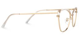 Exey Cateye White Glasses2