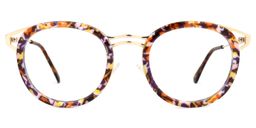 Nakesha Round Floral Glasses0