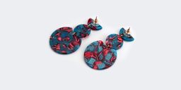 Stylish Geometric shaped Floral-print Earrings1