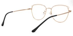 Rozanna Geometric Rose-Gold Glasses3