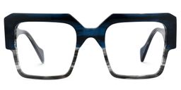 Chaundra Square Blue Glasses0