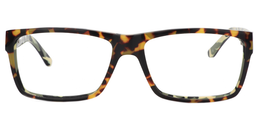 Camouflage Pattern Rectangle Tortoise Glasses0