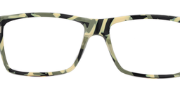 Camouflage Pattern Rectangle Tortoise Glasses5