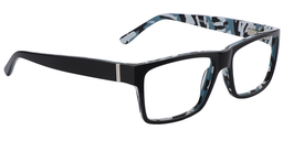 Camouflage Pattern Rectangle Black Glasses4