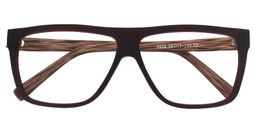 Hardy Rectangle Brown Glasses1