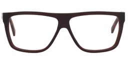 Hardy Rectangle Brown Glasses0