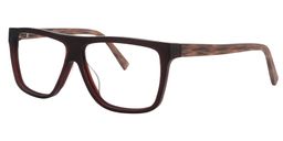 Hardy Rectangle Brown Glasses2