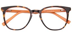 Spike Round Orange Glasses1