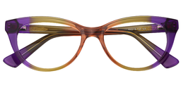 Elaine Cat Eye Purple Glasses1