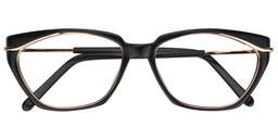 Frieda Rectangle Black Glasses1