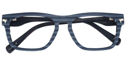 Samuel Rectangle Dark Blue Glasses1