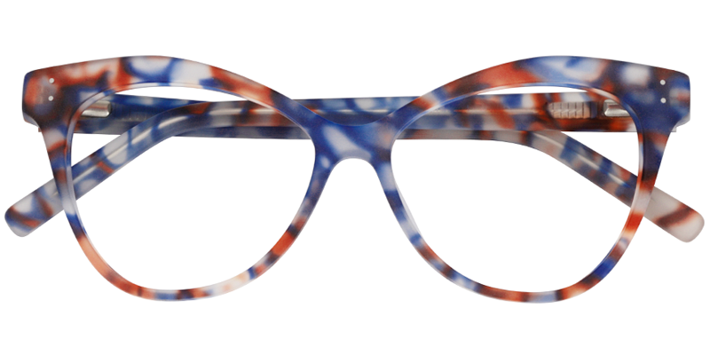 Cateye Blue Glasses1