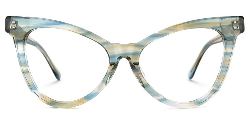Floscine Cateye Green Glasses