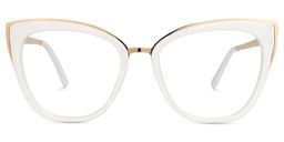 Ruiz Cateye White Glasses0