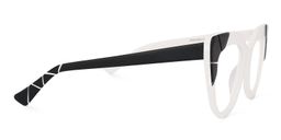 Lloyd Cateye White Glasses2