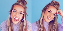Sydney Cat Eye Pink Glasses1